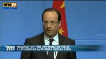 Hollande en Chine: le déséquilibre du commerce extérieur pas 