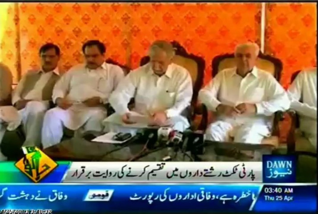 PML-N, PPP, Ji & ANP Family politics IN KPK
