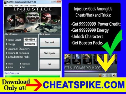 Unlock Characters with Injustice Gods Among Us Cheat App, No JailBreak
