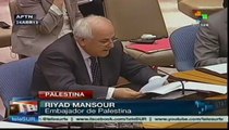 Palestina critica pasividad de la ONU ante colonización