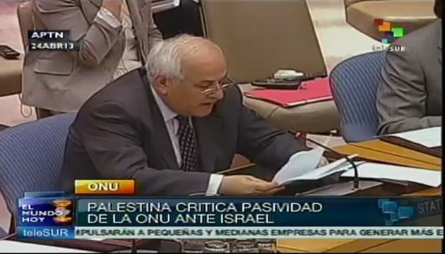 Palestina critica pasividad de la ONU ante agresión israelí