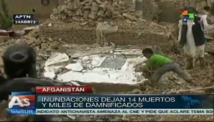 Al menos 14 víctimas por lluvias en Afganistán