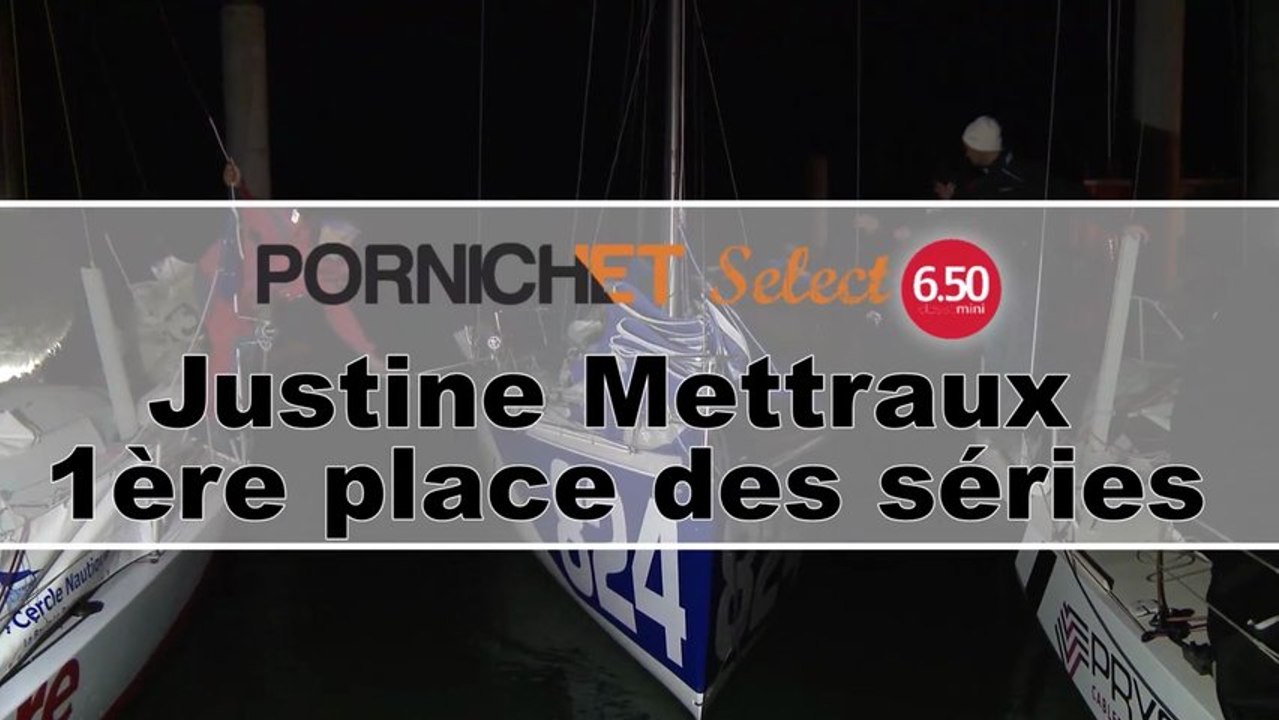 22/04/2013 - Pornichet Select 6.50, le 1er mini de série a franchir la ligne est une femme ! Justine Mettraux