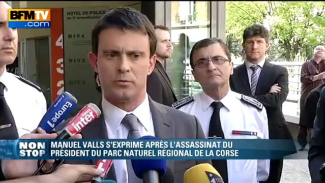 Assassinat de Chiappini: Valls veut en finir avec cette culture de la violence qui gangrène la Corse - 25/04