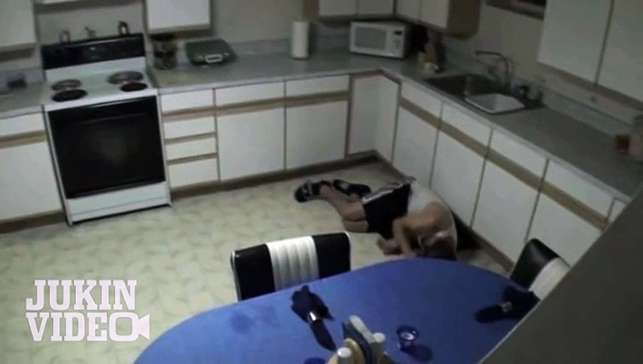 Exercise Ball Into Kitchen