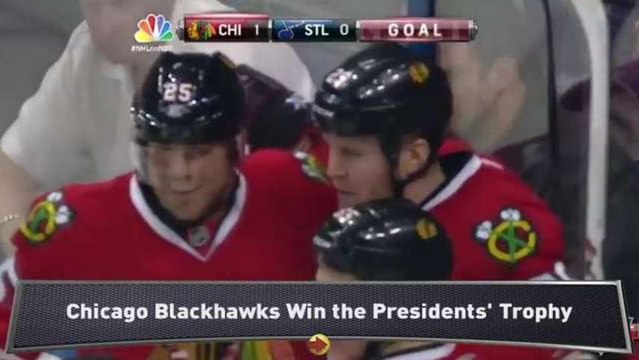 Blackhawks Capture Presidents' Trophy