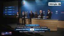 SORTEO SEMIFINALES CHAMPIONS LEAGUE 2013