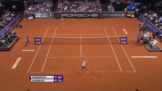 Stuttgart - Sharapova vence a Lucie Safarova