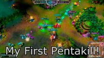My First PENTAKILL! Tristana Penta (League of Legends Gameplay)