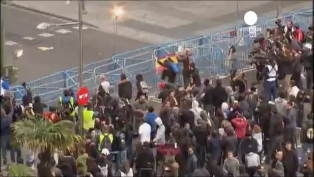 Une manifestation tourne à l'affrontement à Madrid