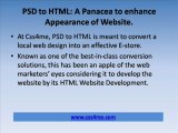 Convert PSD to HTML for a enhanced view of your website