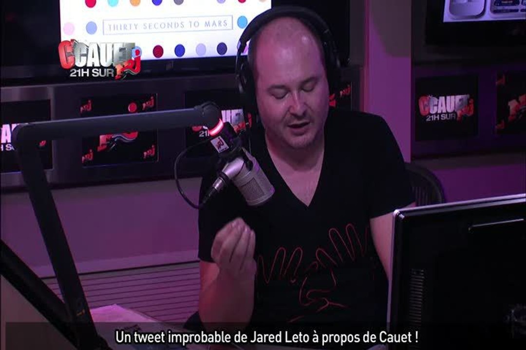 Un tweet improbable de Jared Leto à propos de Cauet !