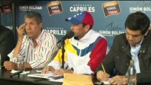 Capriles anuncia que impugnará las elecciones venezolanas