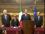 Roma - Le consultazioni di Letta Pdl (25.04.13)