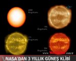NASA'dan 3 yıllık güneş klibi