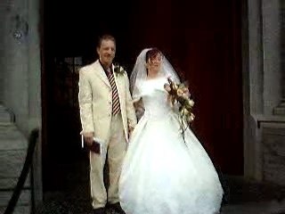 Notre sortie de l'église.