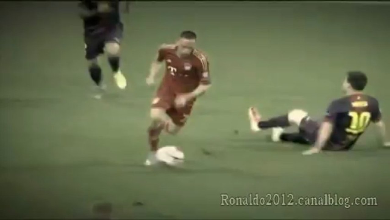 Ribéry drible Messi