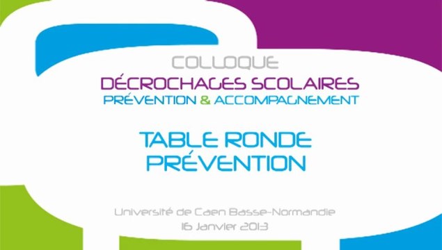 Table ronde Prévention