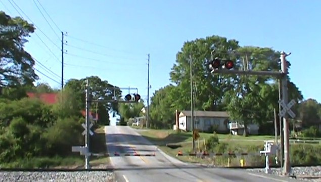 Union Pacific stack train east through the Villa Rica and Douglasville Boarder in Georgia