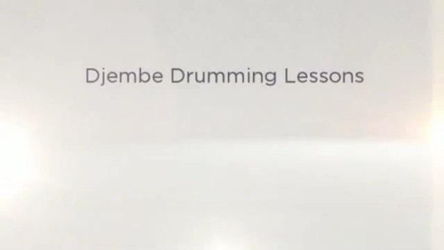 Djembe Drumming Lessons