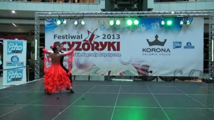 Ewelina Wojciechowska i Patryk Kornafel - pokaz w Galerii Korona w Kielcach