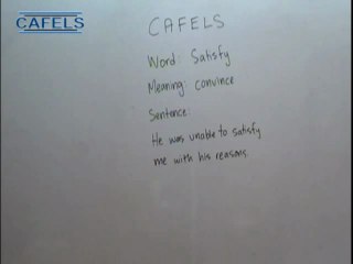 Advanced English List 1 Word Satisfy