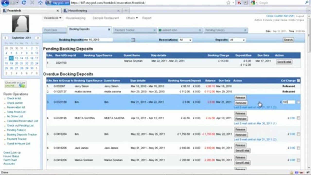Hotelogix Tutorial - Payment Tracker