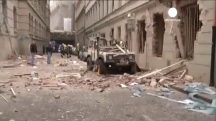 Praga, esplode palazzo nel centro storico