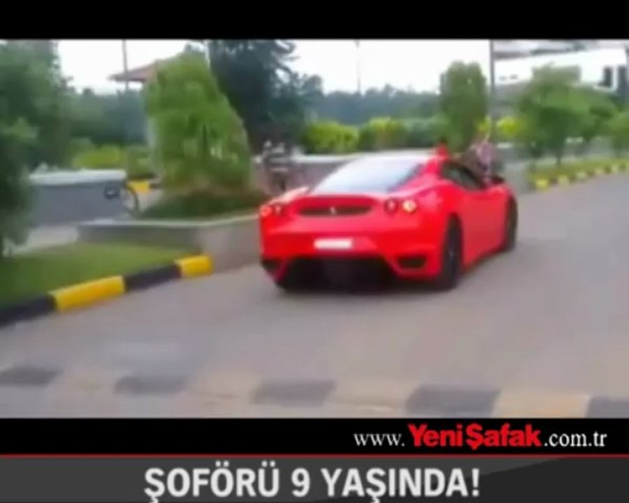 Şoförü 9 yaşında!