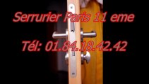 Serrurier Paris 11éme Tél: 01.84.18.42.42