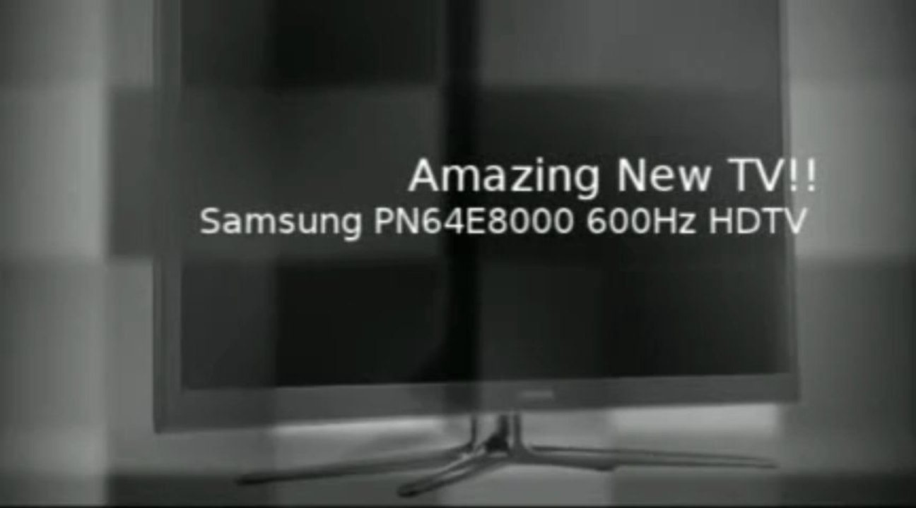 Samsung PN64E8000 64-Inch 1080p 600Hz Ultra Slim Plasma 3D HDTV (Black)