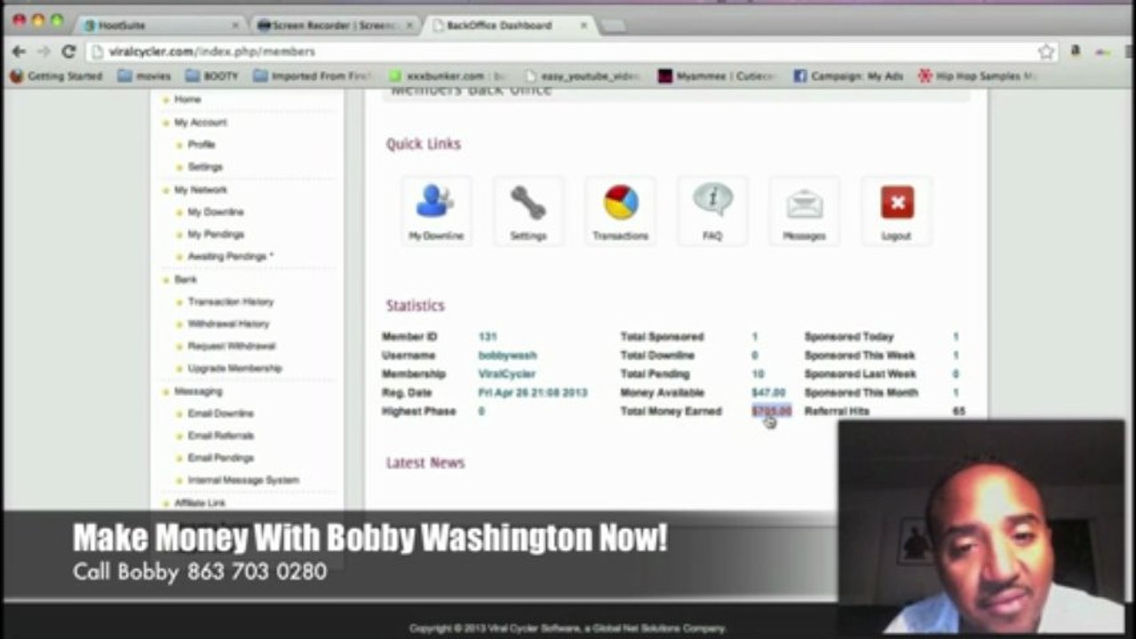 Viral Cycler Review - Bobby Washington Made 658 Dollars in 1 Day