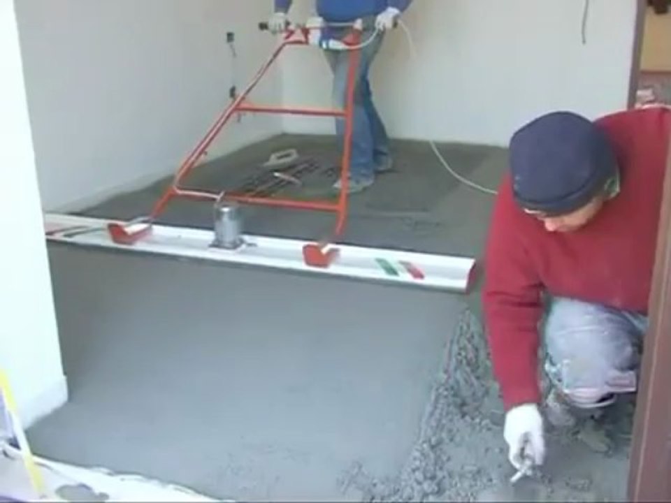 Полусухая стяжка полумеханический способ