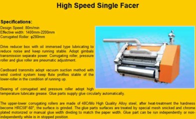 High Speed Single Facer