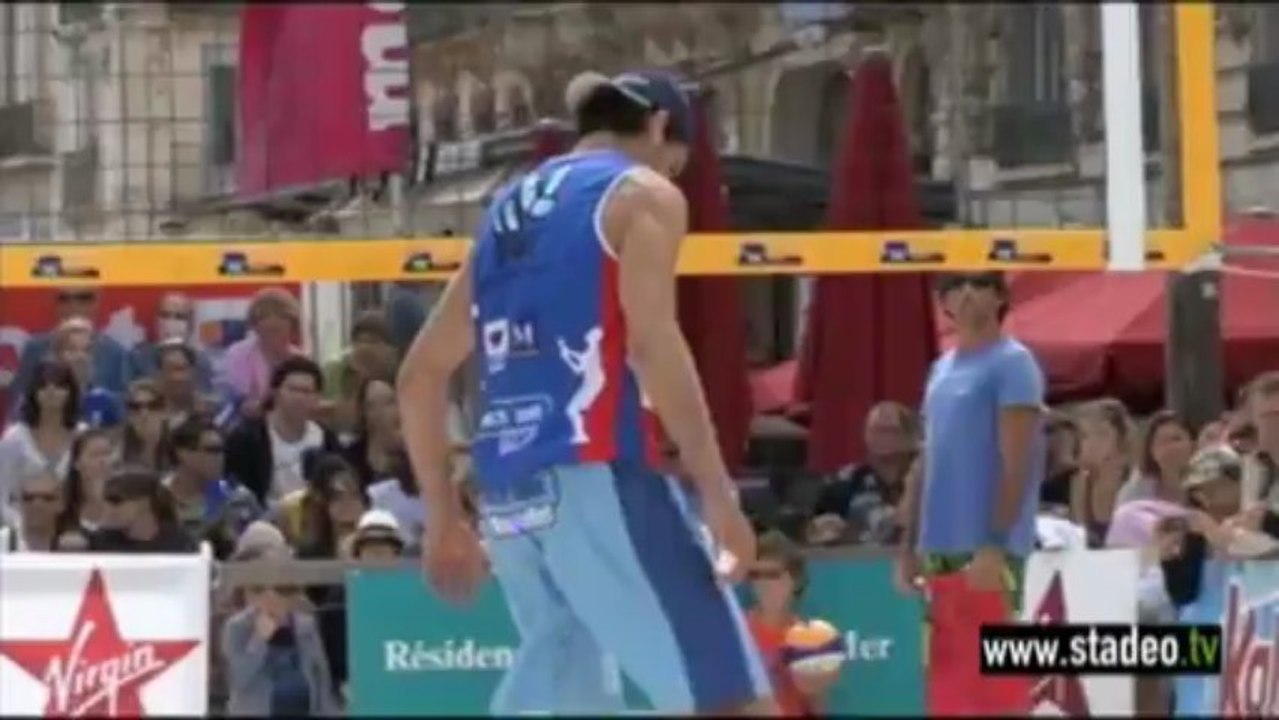 France Afrique du Sud 2ème partie Montpellier Beach Masters 2010 place de la comédie