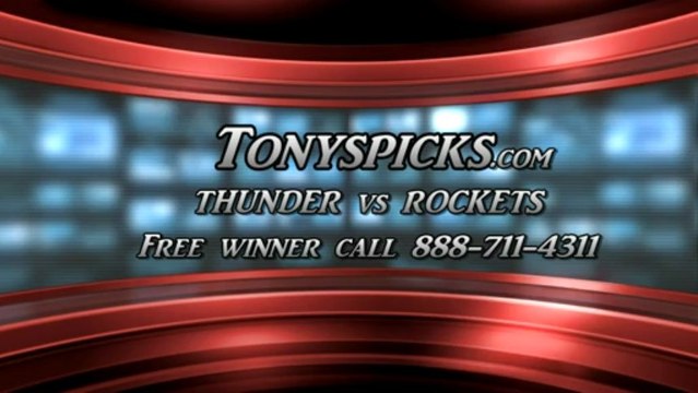 Houston Rockets versus Oklahoma City Thunder Pick Prediction NBA Playoffs Game 3 Lines Odds Preview 4-27-2013