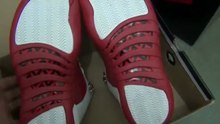 Air Jordan 12 retro white red shoes review