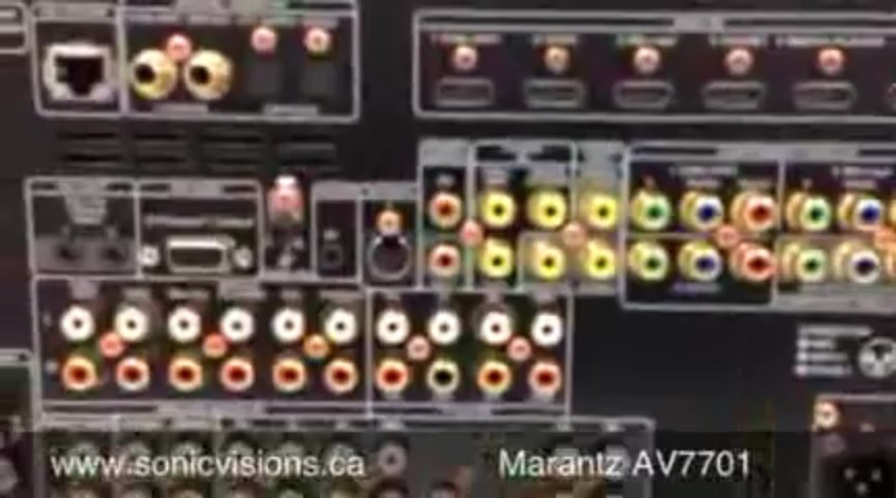 Marantz AV7701 Audio Video Preamp/Processor with Networking and AirPlay (Black)