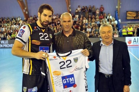 Zidane, supporter du PAUC Handball ! (Aix Handball)