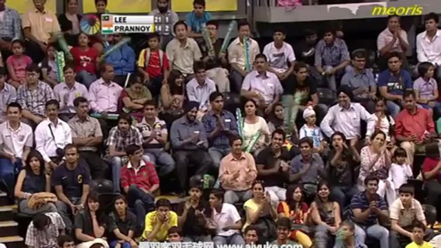 Yonex Sunrise India Open 2013 MSQF ~ Lee Chong Wei{MAS] vs Prannoy[IND]