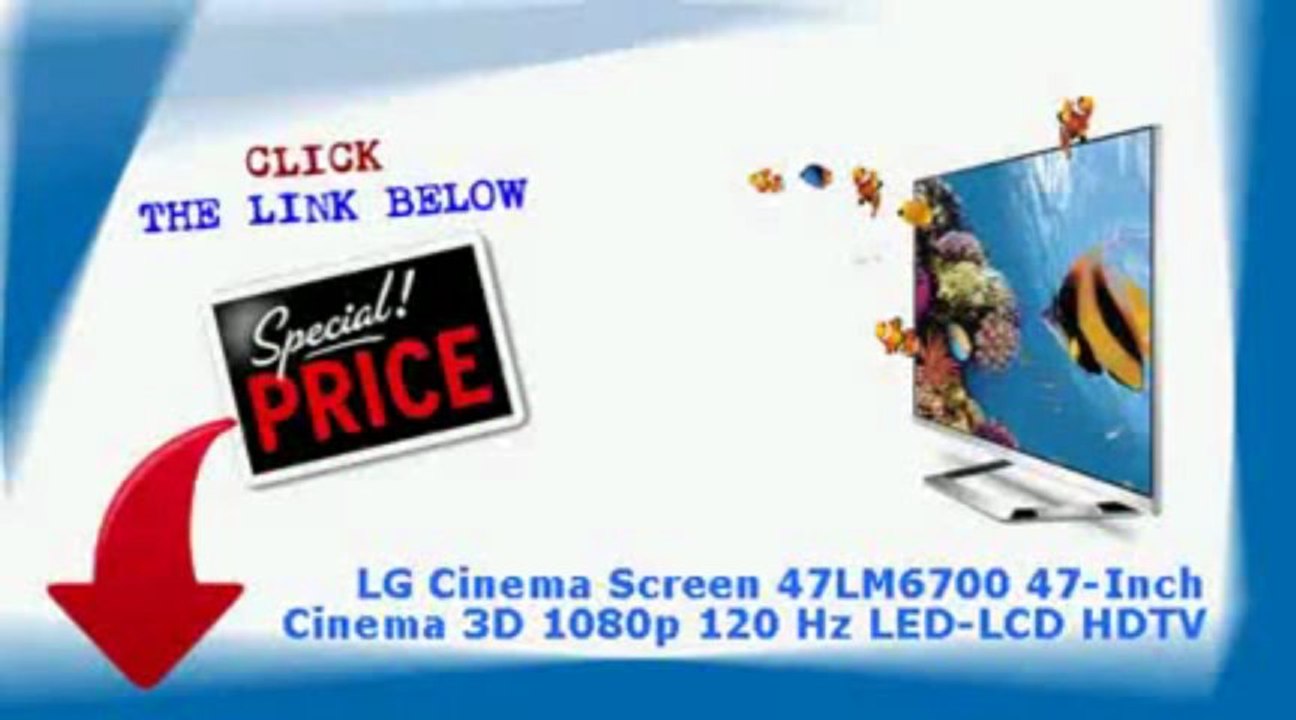 LG Electronics 47LA6900 47-Inch Cinema Screen Cinema 3D 1080p 120Hz LED-LCD HDTV with Smart TV and Four Pairs ...
