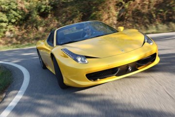 A bord de la Ferrari 458 Spider au Tour Auto 2013