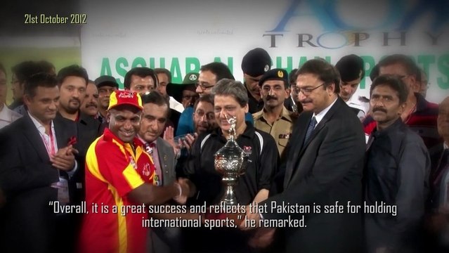 Governor Sindh Dr. Ishrat-ul-Ebad Khan delighted with success of World-XI vs Pakistan All Stars-XI T20 Cricket Match.