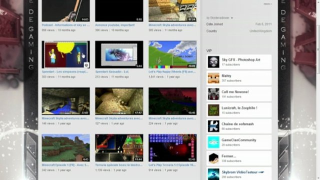 ma chaine youtube et dailymotion