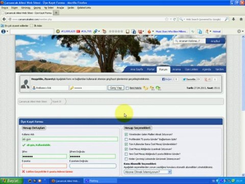 mybb forum sitesine nasıl üye olunur?