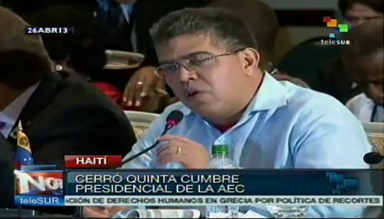 Concluye V Cumbre de la AEC en Haití