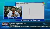 Ecuador: Pegaso emitió su primera señal desde el espacio
