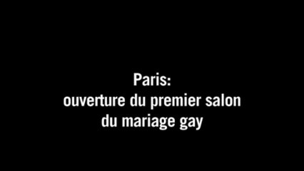 Paris: ouverture du premier salon du mariage pour les époux homosexuels