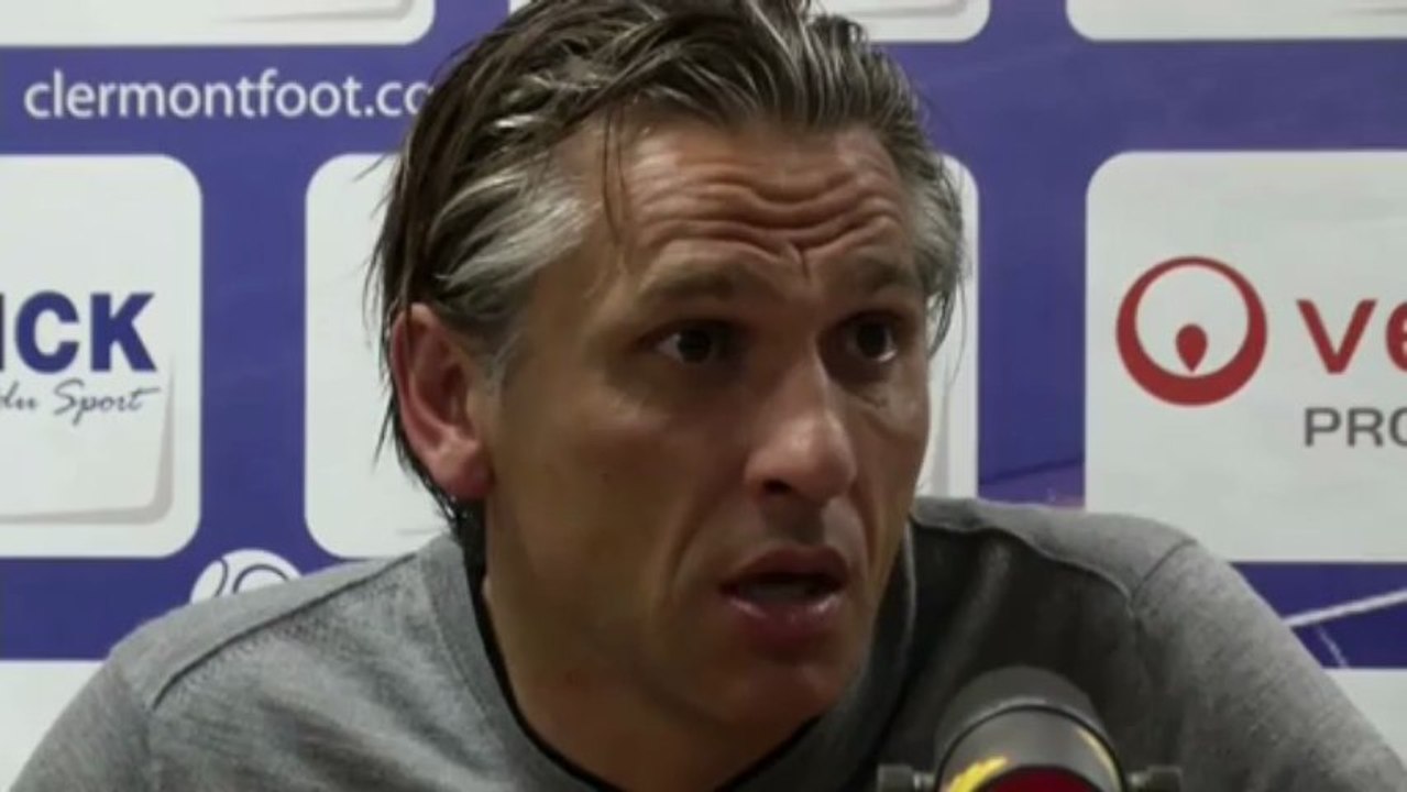 Conférence de presse Clermont Foot - GFC Ajaccio : Régis BROUARD (CFA) - Thierry LAUREY (GFCA) - saison 2012/2013