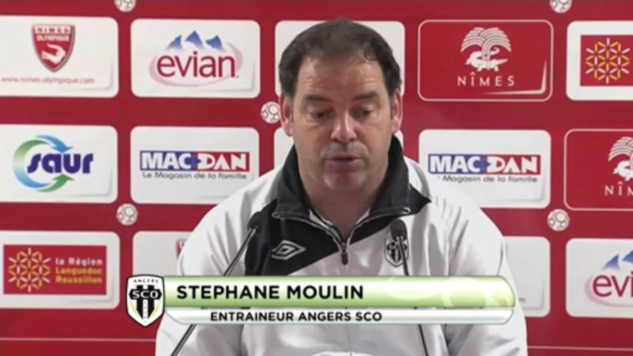 Conférence de presse Nîmes Olympique - Angers SCO : Victor ZVUNKA (NIMES) - Stéphane MOULIN (SCO) - saison 2012/2013